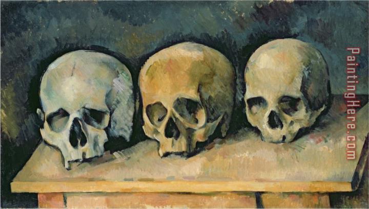 Paul Cezanne The Three Skulls C 1900 Oil on Canvas